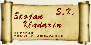 Stojan Kladarin vizit kartica
